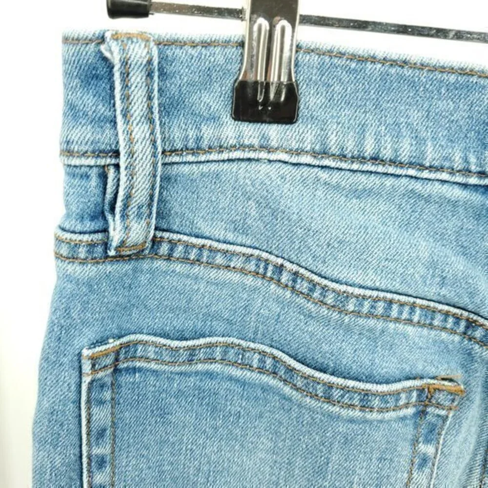 J. Crew Billie Demi Boot Crop Jeans 25 Redwood Wash (Light/Medium Blue)